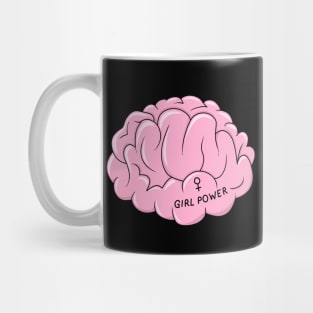 Girl Power Brain Mug